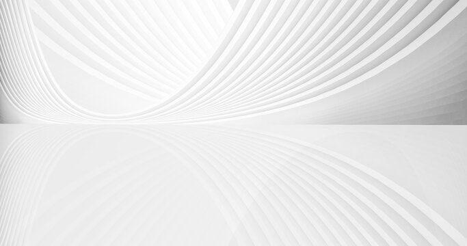 White futuristic architectural line texture texture,3D rendering. © hqrloveq