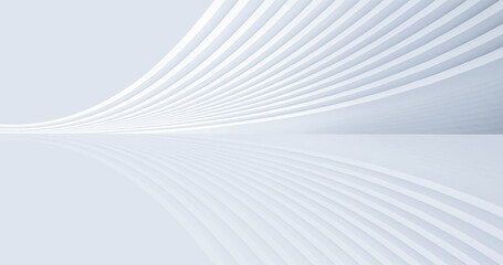 Silver white futuristic architectural line texture texture,3D rendering.