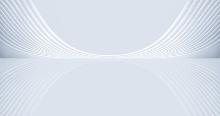 Silver white futuristic architectural line texture texture,3D rendering.