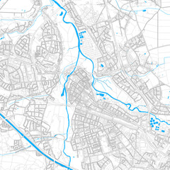 Furth, Germany high resolution vector map