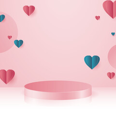 heart shaped balloons for valentine's background