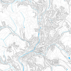 Siegen, Germany high resolution vector map