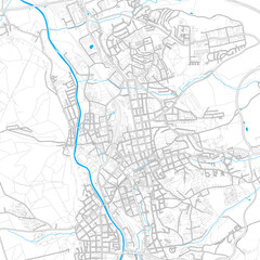 Gera, Germany high resolution vector map