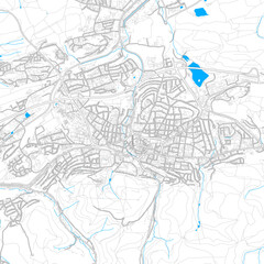 Fototapeta na wymiar Iserlohn, Germany high resolution vector map