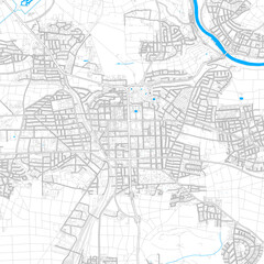 Ludwigsburg, Germany high resolution vector map