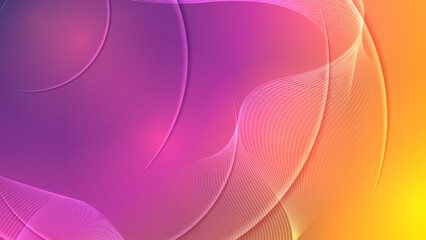 Colorful template banner with orange and dark purple gradient color. Design with liquid shape. Colorful geometric background, vector illustration.