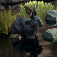 Black Water Rabbit 3d 4k