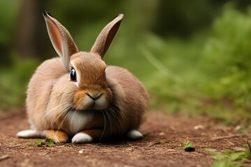 Fototapeta premium Rabbit in nature