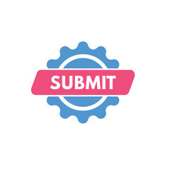 submit text Button. submit Sign Icon Label Sticker Web Buttons
