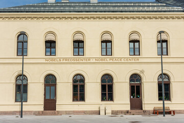 Fototapeta na wymiar Oslo, Norway: the Nobel Peace prize Center, the place where is held the ceremony for the nobel peace prize