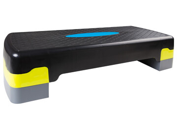 Plastic step platform for fitness, with adjustable height,  isolate