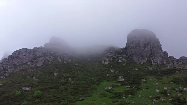 One of the peaks at Stara Planina mountain, Babin zub.