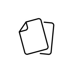 Paper Sheet Document Icon Vector Template
