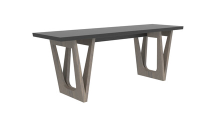 odessa table angle view withot shadow 3d render
