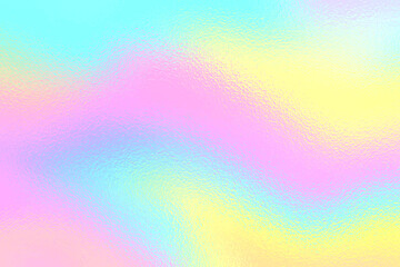 pastel unicorn rainbow holographic foil texture vector for web design, rgb color mode