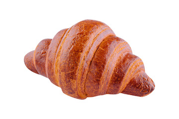 fresh croissant on white background