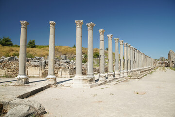 Fototapeta premium Perge Ancient City in Antalya, Turkiye