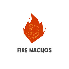 Fire Nachos Or Spicy Nachos Logo