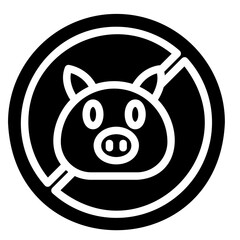 nopig glyph icon