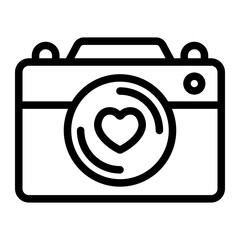 camera line icon