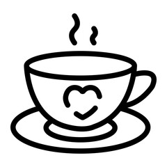 coffe line icon