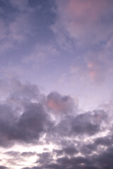 Naklejka na ściany i meble sunset sky with clouds abstract 