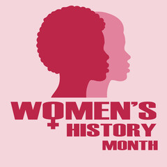 Women's History Month celebration banner.