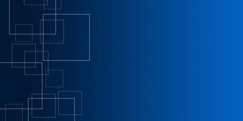 Tech geometric blue background with squares