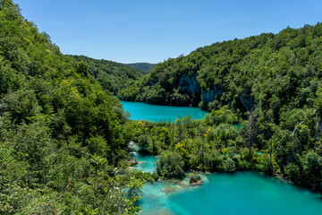 Plitvice National Park, where the beautiful natural environment is well preserved