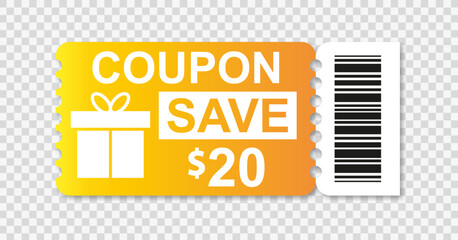 Coupon.Voucher promo.Gift Coupon.