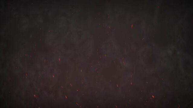 3D animation on realistic fire sparks with smoke haze looped with alpha channel (transparency) in HQ 32bit Apple ProRes. Easy use. Drag and drop in your project.