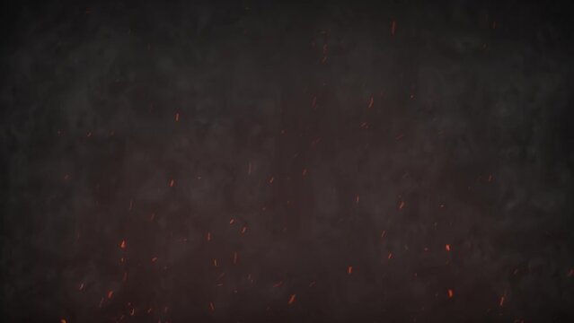 3D animation on realistic fire sparks with smoke haze looped with alpha channel (transparency) in HQ 32bit Apple ProRes. Easy use. Drag and drop in your project.