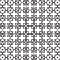 Geometric set of seamless gray and white patterns. Simple vector