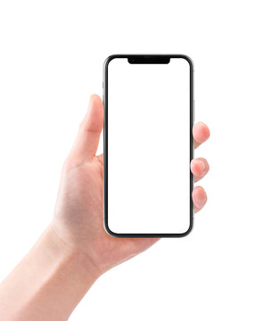 スマートフォンを持つ手（背景透過／スマホ画面透過）合成用切り抜きpng素材