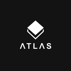 Atlas logo modern with rectangular (Extended License) RECOMMENDED for unlimited usage.