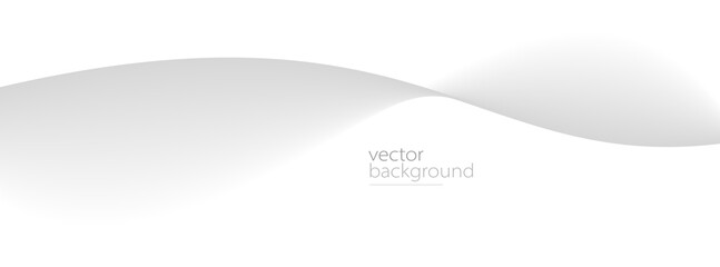 Smooth flow of wavy shape with gradient vector abstract background, light grey design curve line energy motion, relaxing image or technology.