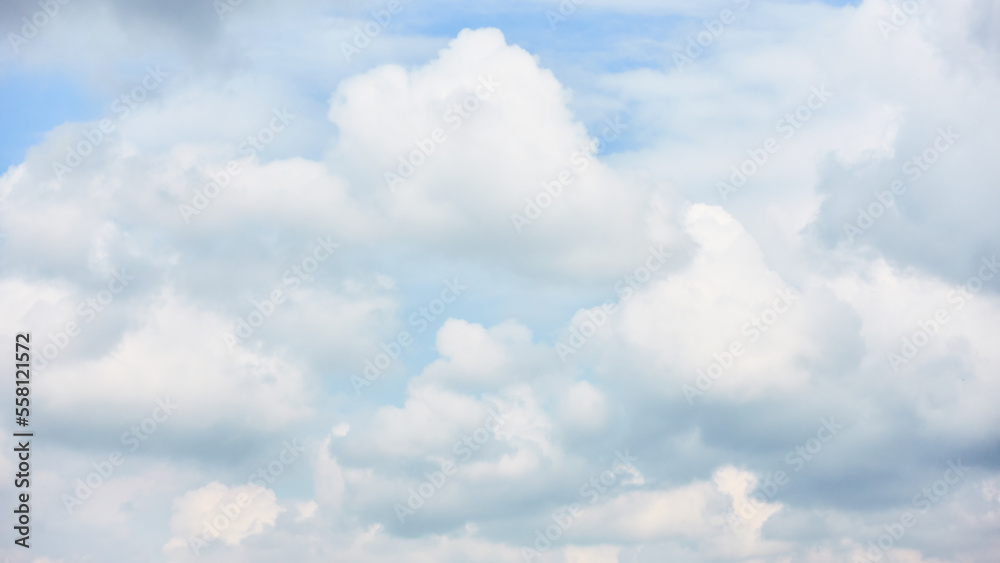Canvas Prints white heap clouds in the sky