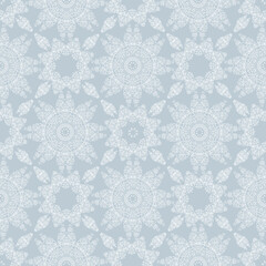 Beautiful lace ornaments. Seamless vector pattern with curly illustrations
