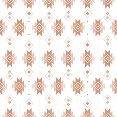Geometric figures. seamless vector pattern with boho style illustrations
