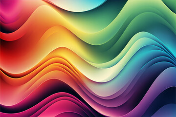 Colorful abstract wavy background