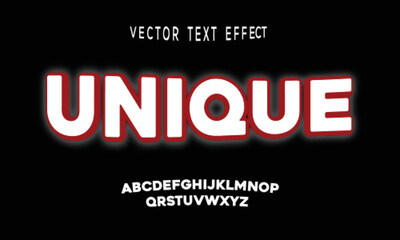 UNIQUE Retro, vintage text effect, editable 70s and 80s text style
