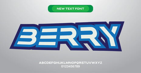 berry font Text effect editable premium free download