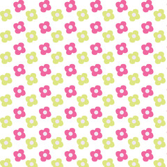 Seamless pattern with flowers Vector illustration for wrapping paper, print, poster and wallpapers.