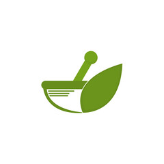 Vector herbal pharmacy logo vector template