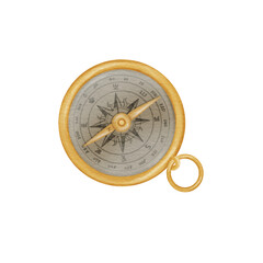 Compass Watercolor illustration