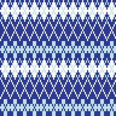 Argyle Fair Isle Seamless Pattern Design