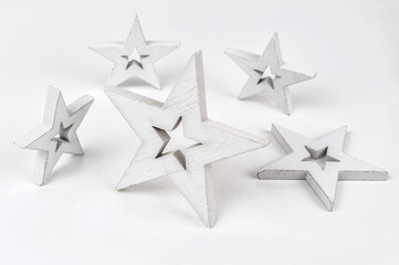 Obraz premium five white stars