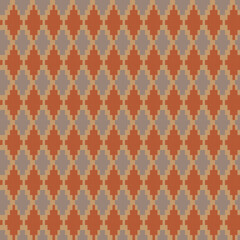 Argyle Fair Isle Seamless Pattern Design