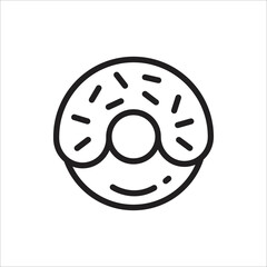 doughnut nut icon simple art design