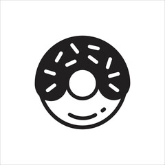 doughnut nut icon simple art design